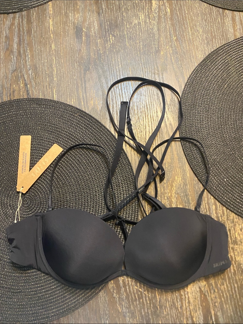 SKIMS Multi bra underwire bra size 34C color onyx NWT